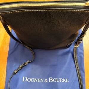Dooney & Burke Black Leather Crossbody Bag